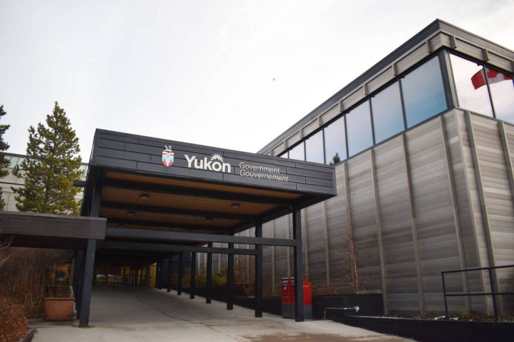 The territorial legislative building houses the Yukon government cabinet office on Oct. 30, 2025. (Dana Hatherly/Yukon News)