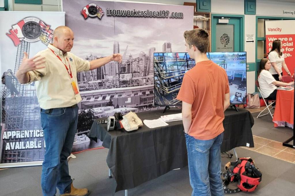 Students learned about opportunities for jobs, careers and post secondary education.