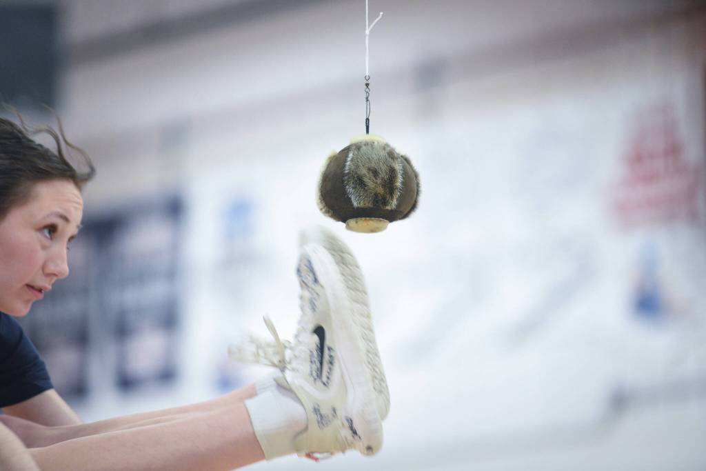 The traditional sports of the Arctic Winter Games were a bit hit this week, particularly the kicking games held in RIverdale.
(Haley Ritchie photo)